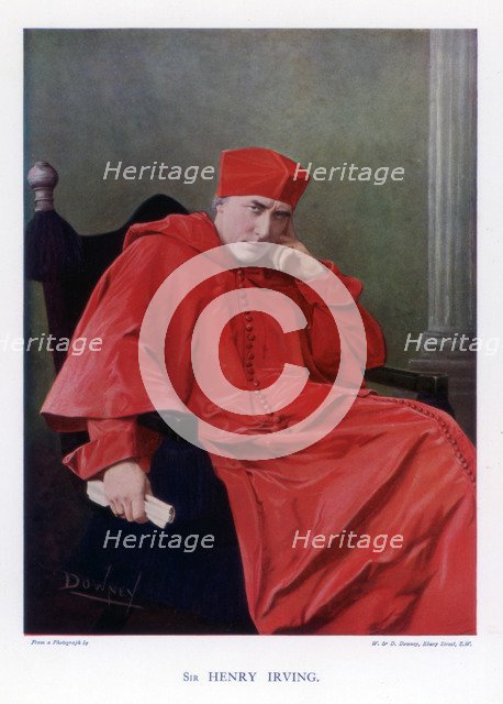 Sir Henry Irving, famous British stage actor of the Victorian era, 1901.Artist: W&D Downey