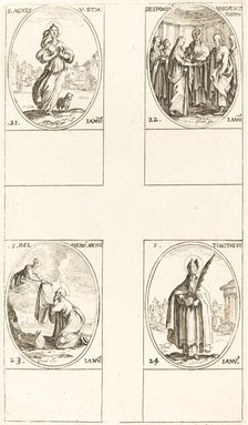 St. Agnes; The Marriage of the Virgin; St. Ildefonsus; St. Timothy. Creator: Jacques Callot.