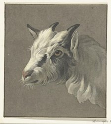 Head of a goat, to the left, 1775-1833. Creator: Jean Bernard.