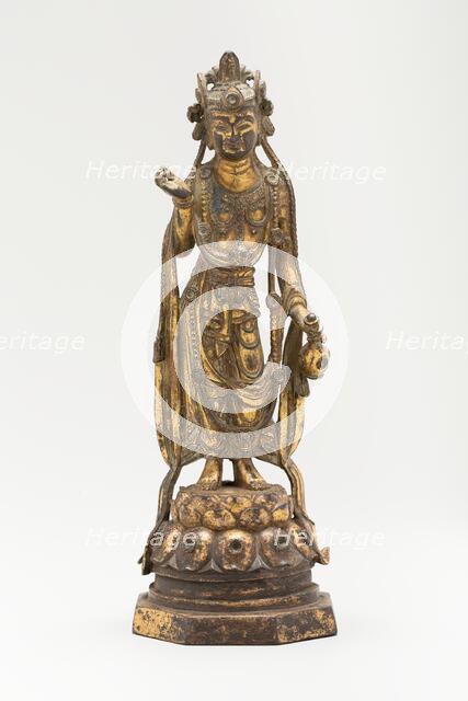 White-Robed Guanyin (Avalokiteshvara) in "Thrice-Bent" Pose..., Sui dynasty, early 7th century. Creator: Unknown.