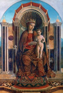'The Virgin and Child Enthroned', c1475-1485. Artist: Giovanni Bellini