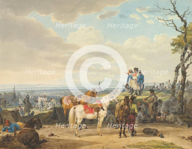 Austrian Soldiers, late 18th-19th century. Creator: Wilhelm von Kobell.