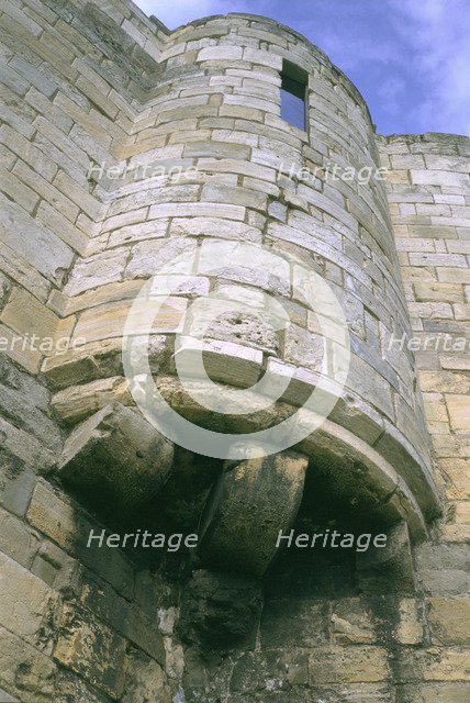Detail of Clifford's Tower, York, North Yorkshire, 1997. Artist: J Bailey