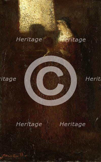 At the altar, 1870-1886. Creator: Adolphe Monticelli.