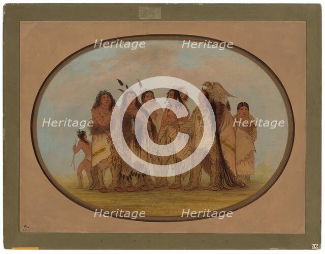 Distinguished Crow Indians, 1861/1869. Creator: George Catlin.