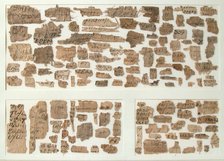 Papyri Fragments, Coptic, 7th century. Creator: Unknown.