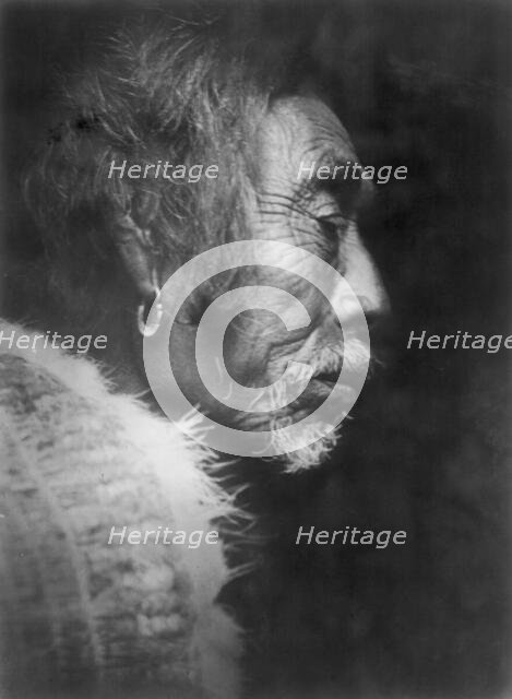 Yakotlus-Quatsino (Profile), c1914. Creator: Edward Sheriff Curtis.