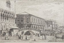 Le Preson V (The Prison). From: Vedute altre prese da i luoghi altre ideate da Antonio...1735-1746. Creator: Canaletto.