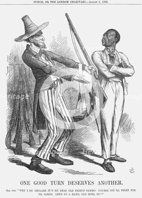 'One Good Turn Deserves Another', 1862. Artist: John Tenniel