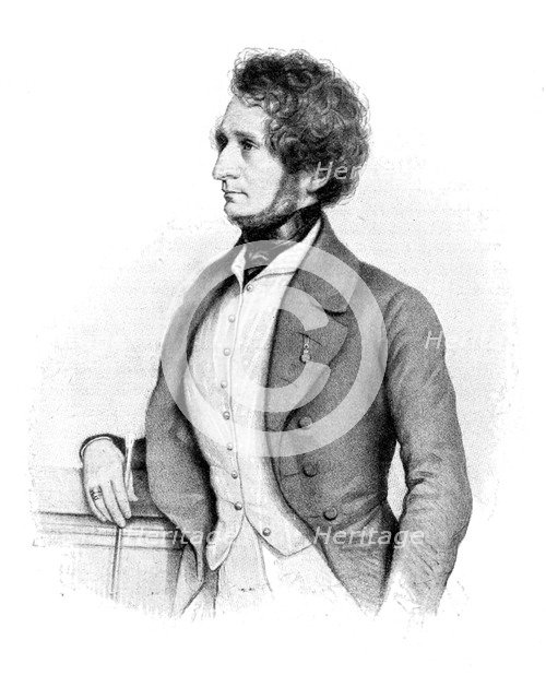 Hector Berlioz (1803-1869), French composer, 1900.Artist: Brinzhofer