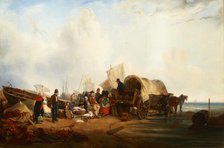 Scene at the Sea (in Brittany?), 1st half of 19th century. Creator: Unknown.