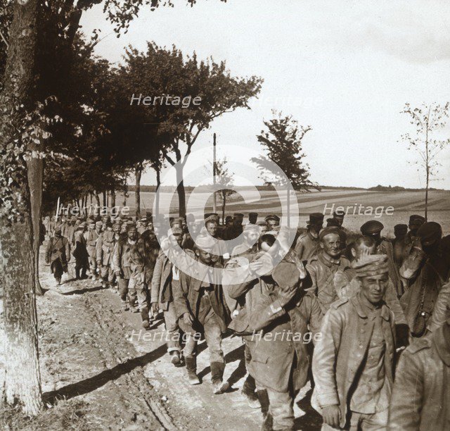 Prisoners, Route de l'Epine, France, c1914-c1918. Artist: Unknown.