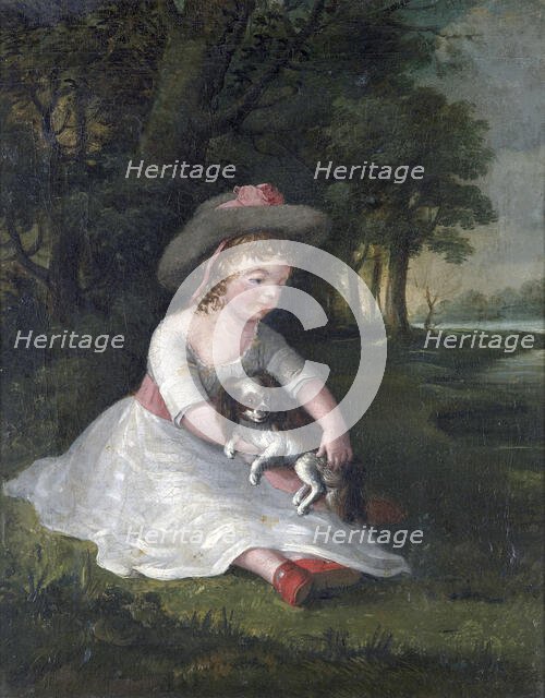 Portrait of George Dawe as a child, c1784. Creator: George Morland.