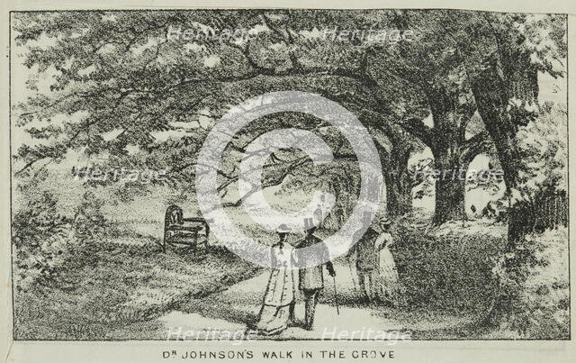 Dr Johnson's Walk in the Grove at Alexandra Palace, 19th century. Creator: Unknown.