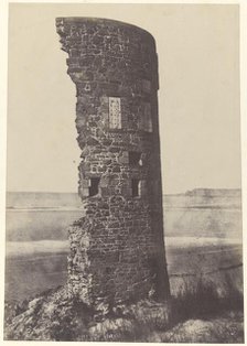 Tower Struck by Lightning, Saint-Ouen Bay, 1854. Creator: Thomas Sutton.