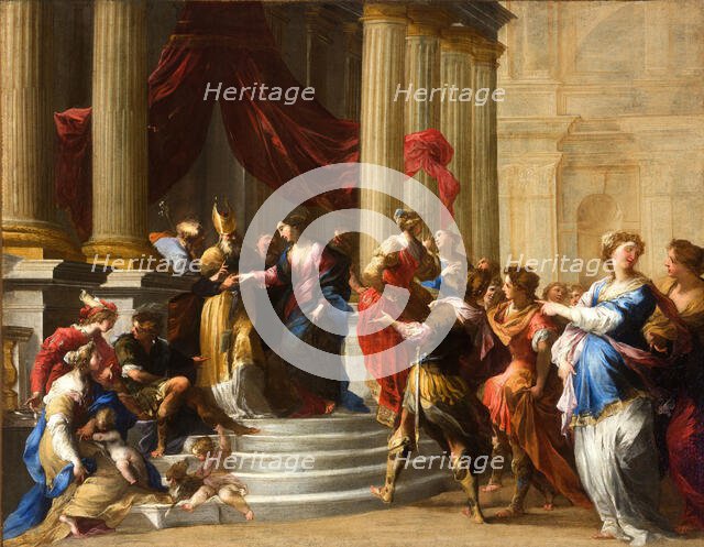 Mary's engagement to Joseph, 1645-1650. Creator: Castello, Valerio (1624-1659).