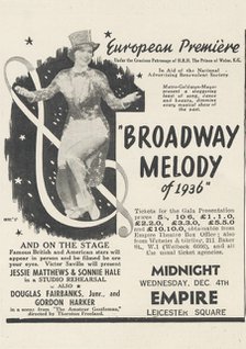 Broadway Melody of 1936 , 1935. Artist: Unknown