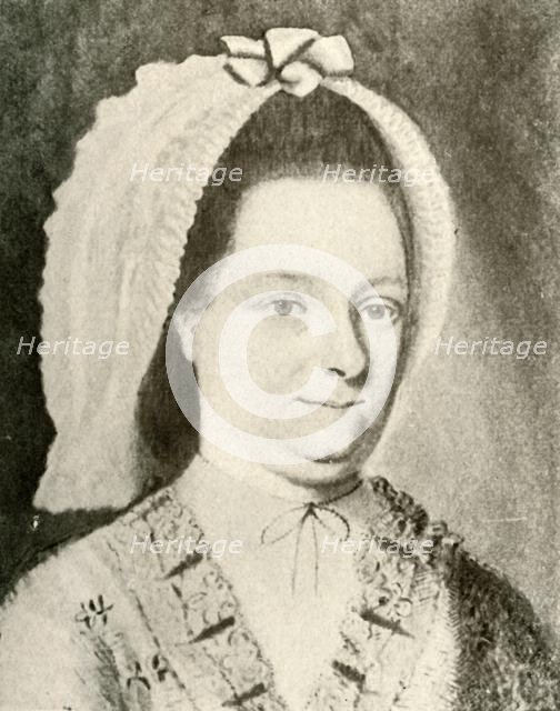 'Portrait of Mrs. Nathaniel Appleton, Jr., showing a peculiar cap', 1784, (1937). Creator: Unknown.