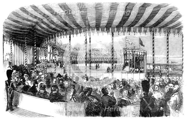 Ceremony of the Commencement of the Great Puglia Railway, by the Neapolitan Minister of Public Works Creator: Unknown.