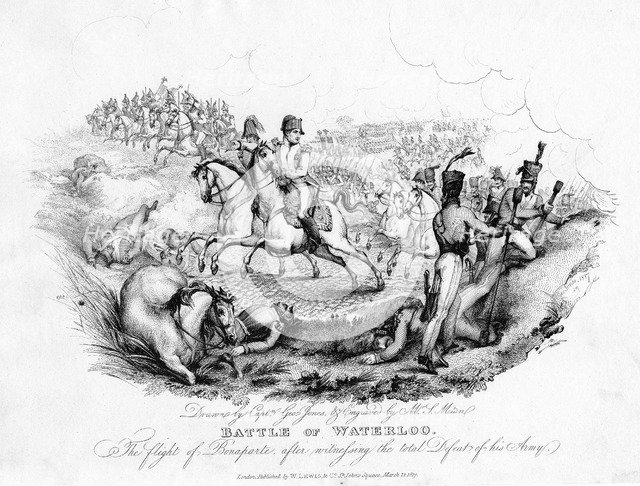 'Battle of Waterloo', Belgium, 1815 (1817). Artist: Unknown