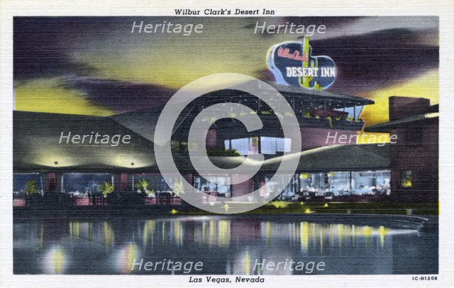 'Wilbur Clark's Desert Inn, Las Vegas, Nevada', postcard, 1951. Artist: Unknown
