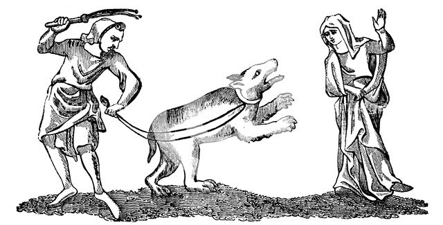 Dancing to a bear, (1833). Artist: Unknown