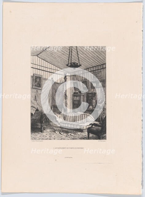 L'appartement du Comte de Mornay, 1873. Creator: Adolphe Martial Potémont.