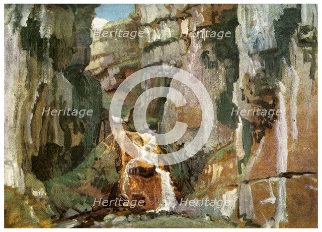 Gordale Scar, West Yorkshire, c1811 (1956). Artist: Unknown