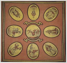 Handkerchief commemorating several events in the mayoralty of Alderman Sir John Key, 1831.           Artist: Anon