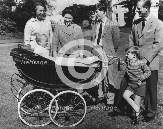 39th Birthday picture of the Queen and her family, Frogmore House, Windsor, 1965. Artist: Unknown