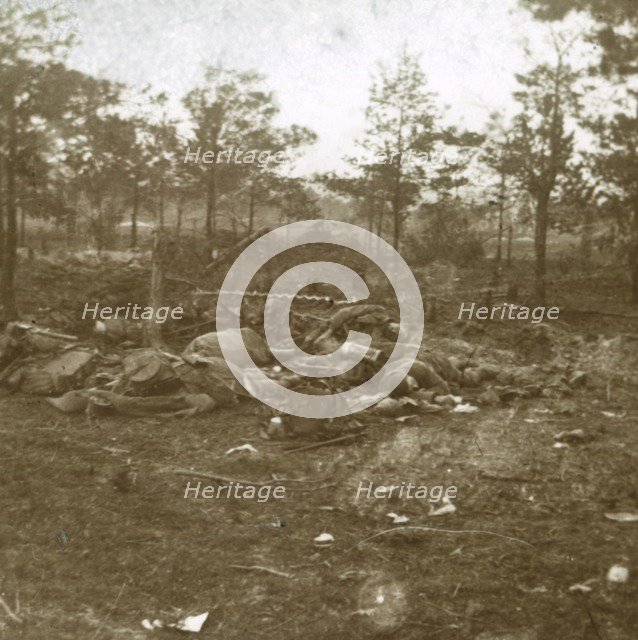 Battle of Champagne, Souain, northern France, c1915.  Artist: Unknown.