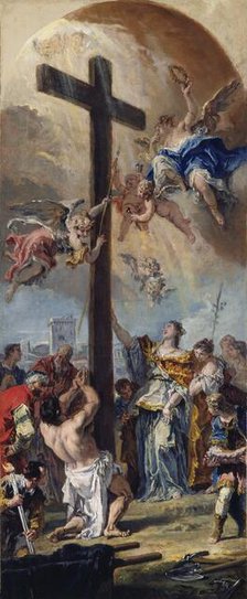 The Exaltation of the True Cross, 1733. Creator: Sebastiano Ricci.
