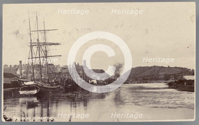 The Quay Carmarthen, 1910. Creator: Unknown.
