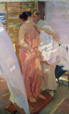  'After the swim' Oil, 1915 by Joaquin Sorolla.