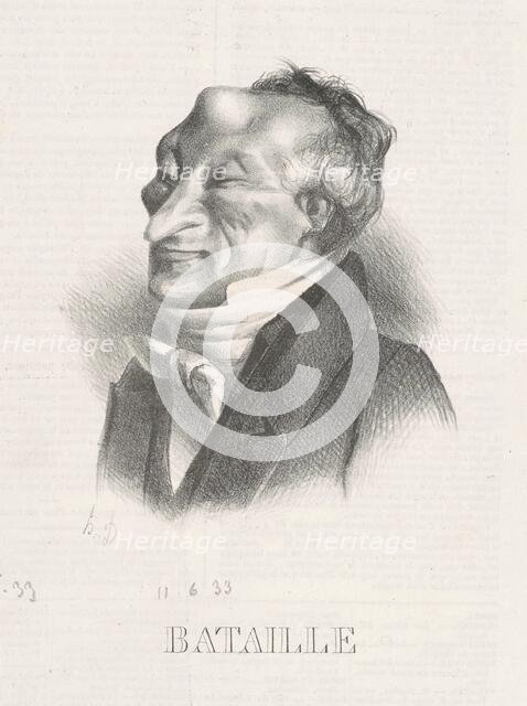 Bataille (Alex. Simon Pataille), 19th century. Creator: Honore Daumier.