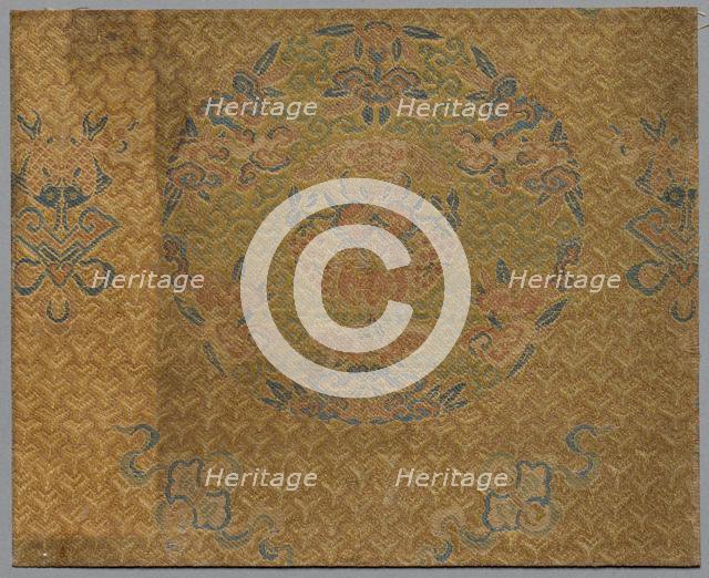 Fragment from Book of Textiles, 1800s. Creator: Unknown.