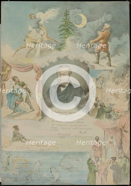 Portrait of Pyotr Pavlovich Yershov (1815-1869), 1862. Creator: Znamensky, Mikhail Stepanovich (1833-1892).