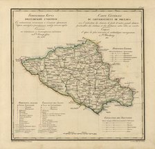 General Map of Poltava Province: Showing Postal and Major Roads, Stations and..., 1821. Creators: Vasilii Petrovich Piadyshev, Faleleef.