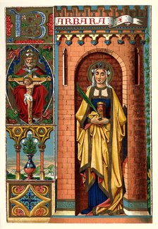 St Barbara, 1886. Artist: Unknown