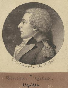 Aquila Giles, 1797. Creator: Charles Balthazar Julien Févret de Saint-Mémin.