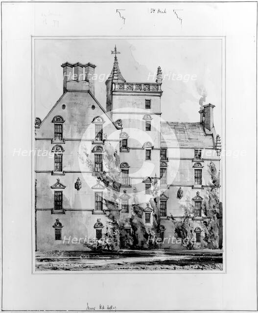 Innes House, Elgin, 1849. Creator: Robert William Billings.