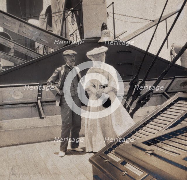 Members of the British Association on their way to South Africa, 1905. Creator: Henry Yule Oldham.