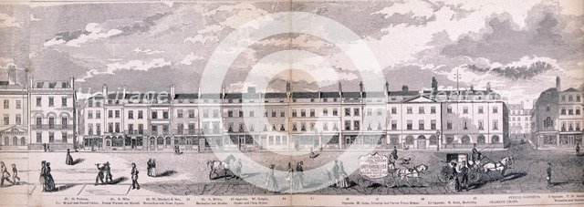 Panorama of London, 1849. Artist: George C Leighton