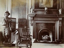 St Bartholomew's Hospital, London: the fireplace in the steward's office, c1907. Creator: Unknown.