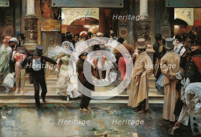 Leaving the Masqued Ball. Artist: García y Ramos, José (1852-1912)