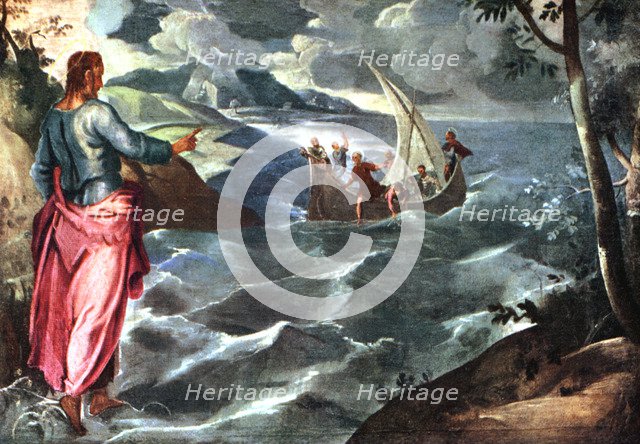 'Christ at the Sea of Galilee', c1575-1580, (1925).Artist: Jacopo Tintoretto