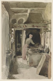 The Kitchen, 1858. Creator: James Abbott McNeill Whistler.
