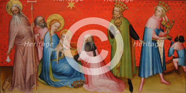 Adoration of the Magi with Saint Anthony Abbot, ca 1400. Artist: Anonymous  