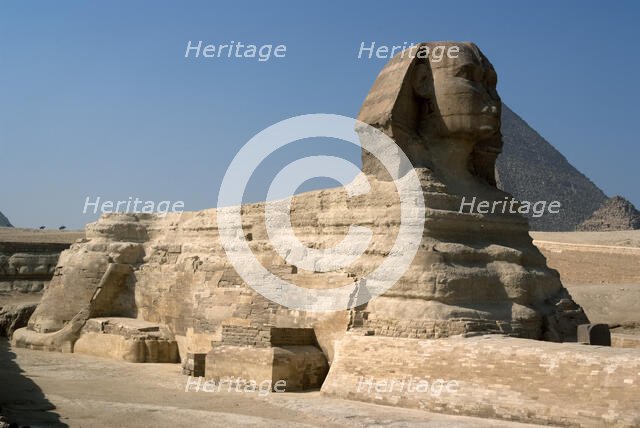Sphinx, Giza, Egypt, 2007. Creator: Ethel Davies.