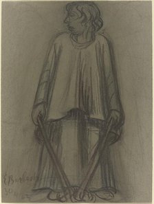 Standing Figure with Extinguished Torches, 1922. Creator: Ernst Barlach.